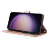 SY-003 For Samsung Galaxy S24 Case PU Leather Stand View Phone Wallet Cover with Hand Strap