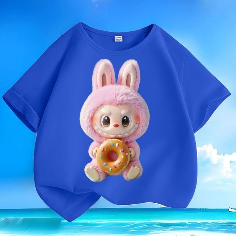 Pure Cotton Fashionable T-shirts for Children, Short-sleeved Tops for Boys and Girls In Summer