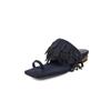 Fashion New Summer Slippers Cow Suede Flip-flops Slippers for Women Fashion Tassels Square Toe Ladies Shoes Low Heels Slippers Sandals