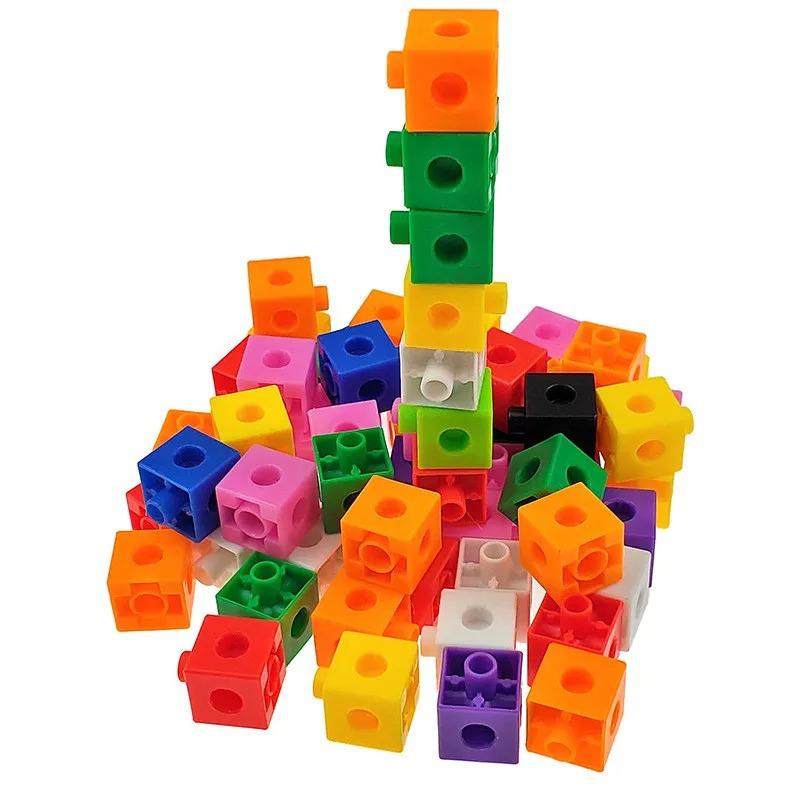 Magic Cube Puzzle Building Blocks\Kindergarten-Educational*Color Recognition DIY Building Blocks Toys Gifts With Changing Colors