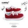 Global ZHQ-XA022 red canvas shoes men's summer new men's shoes versatile breathable sports and leisure shoes men's