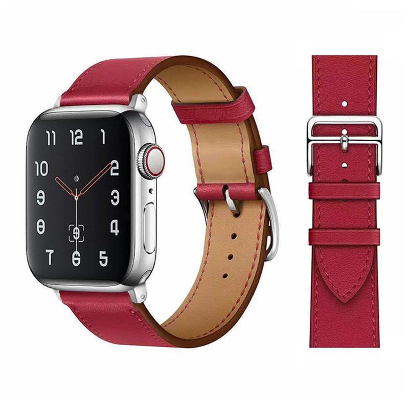 Leather Watch Straps for Watch band 46mm 44mm 49mm 45mm 42mm 40mm 38/41mm bracelet iWatch series 10-Ultra 9-8-7-6-5-4-3-SE