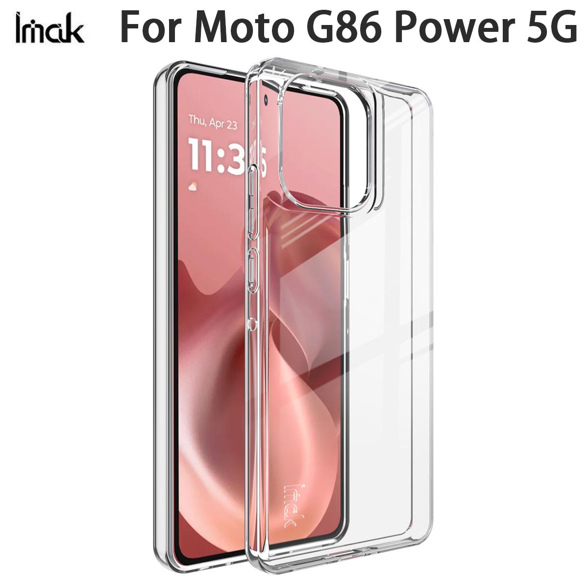 

For Moto G86 Power 5G Phone Case IMAK Soft Slim Case UX-10 Series Moto G86 5G білий