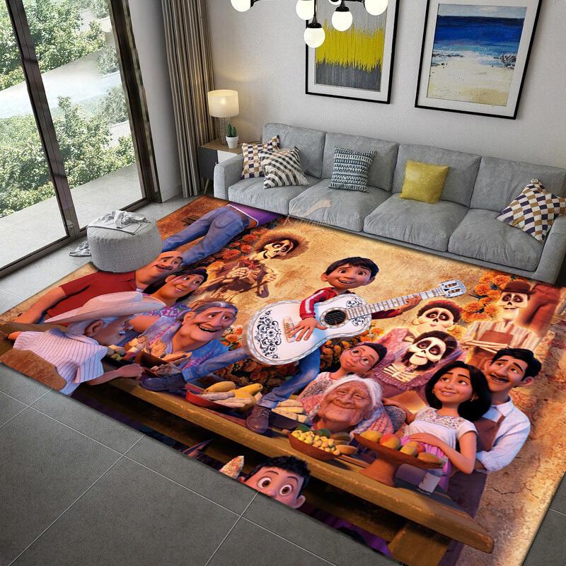 Coco Miguel Héctor anime Carpet multi-size Carpet for Living Room Bedroom Kid's Room Home Decor Area Rug Non-slip Mat Sofa Mat