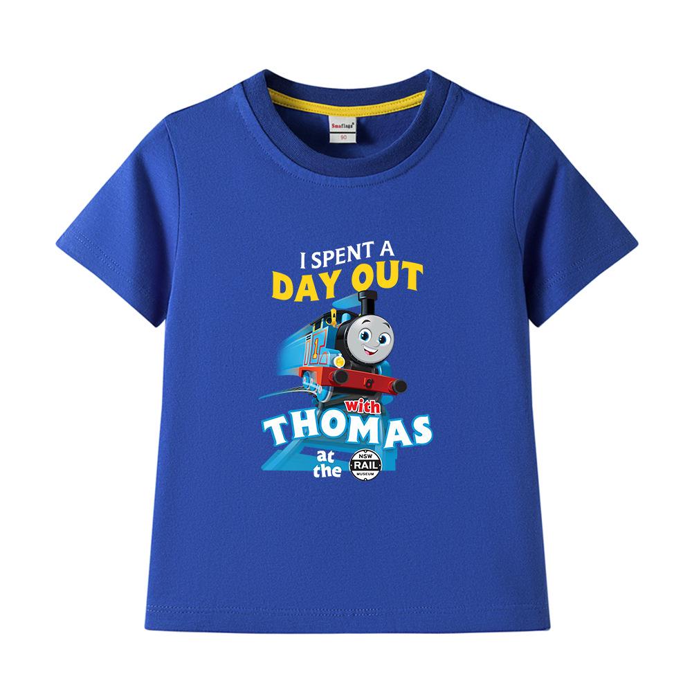 Boys' Pure Cotton Short-Sleeve Summer T-Shirt, 2022 New Children's Lightweight Half-Sleeve Top
