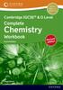 The Cambridge Complete Chemistry for IGCSE?? & O Level: Workbook (Revised) Book