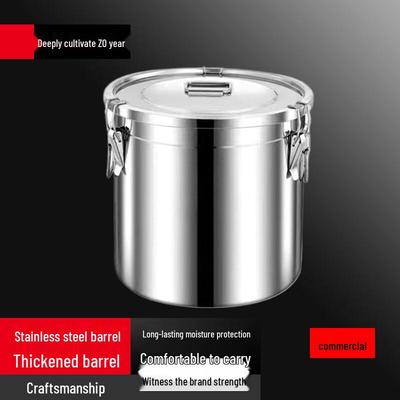 Yingbai 304 Stainless Steel Airtight Food Storage Container, 21L