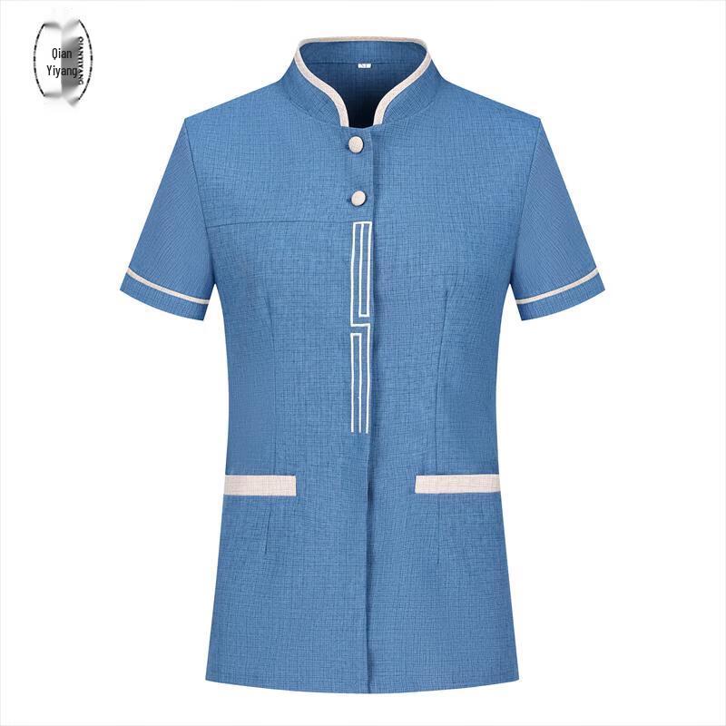 QIANYIYANG Women s Summer Cleaning Uniform 3XL