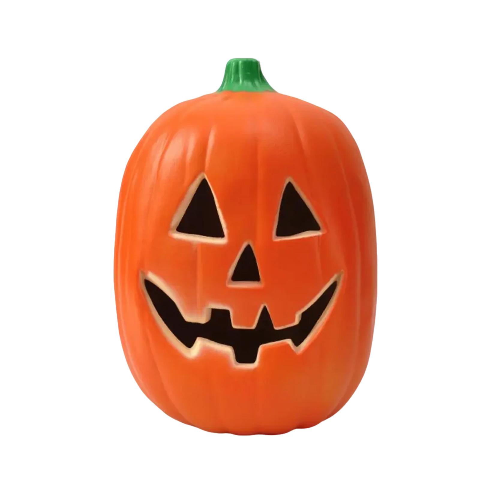 

16-Inch Halloween Luminous Hollow Pumpkin Ornaments Shopping Mall Window Scene Layout Decoration Props Pumpkin Night Light Ornaments One Size