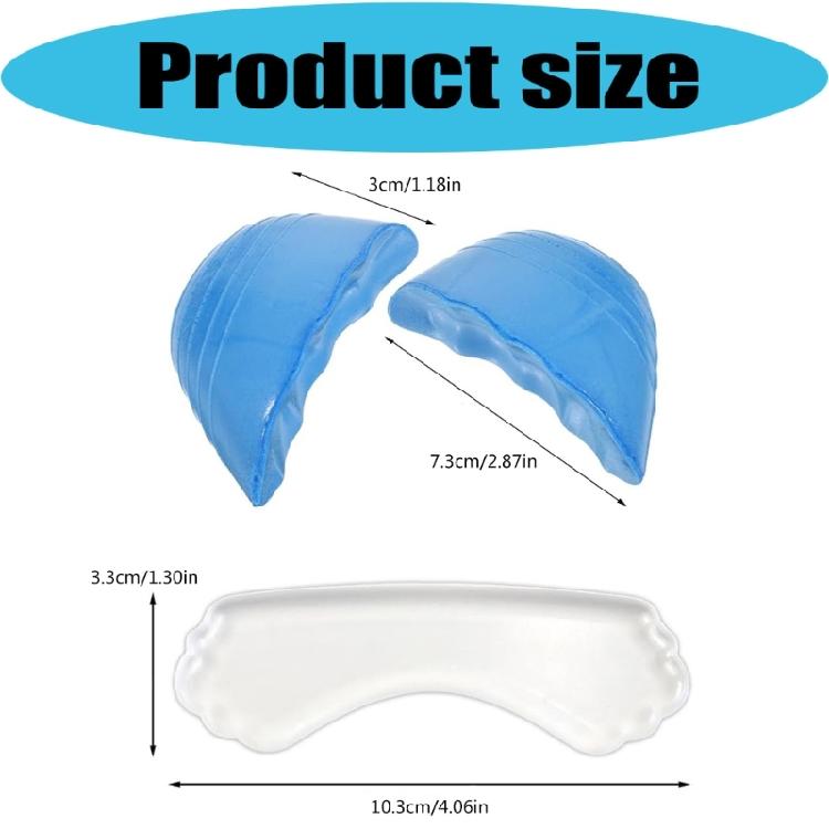6Pieces Nonslip Shoe Heel Pad And 6 Foam Toe Protectors For Walking Experience
