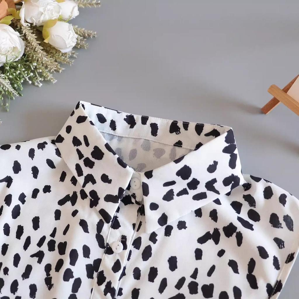 Perfect Match Fashion Printed Collar Woman Detachable Collar Fake Women Vintage Ladies False Blouse Collar Lapel Half Shirt