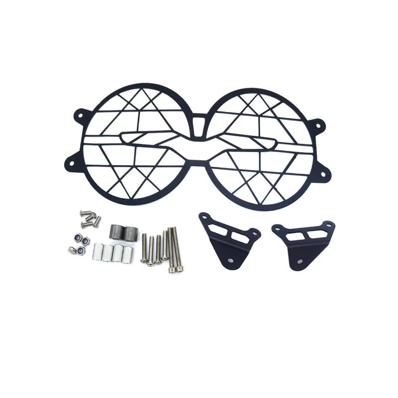 NEW Motorcycle Folding Headlight Head Light Guard Protector Grill Double Protection Cover For Moto Guzzi V85TT V85 TT V 85 TT