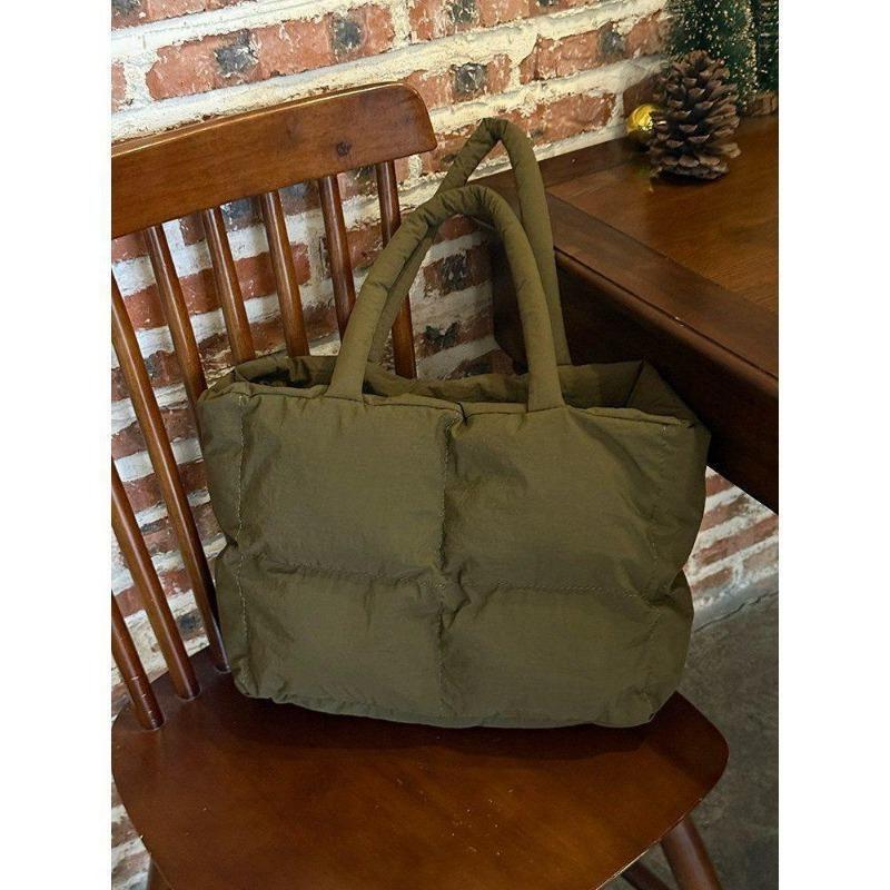 

Tote Bag - Large Capacity Commuter Pastry Bag, Small and Versatile Single-shoulder Bag армія зелений колір