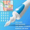 16 Replacement Tips Ear Wax Earpick Soft Ear Wax Remover Tool Spiral Ear Cleaner  For Adults/Kids