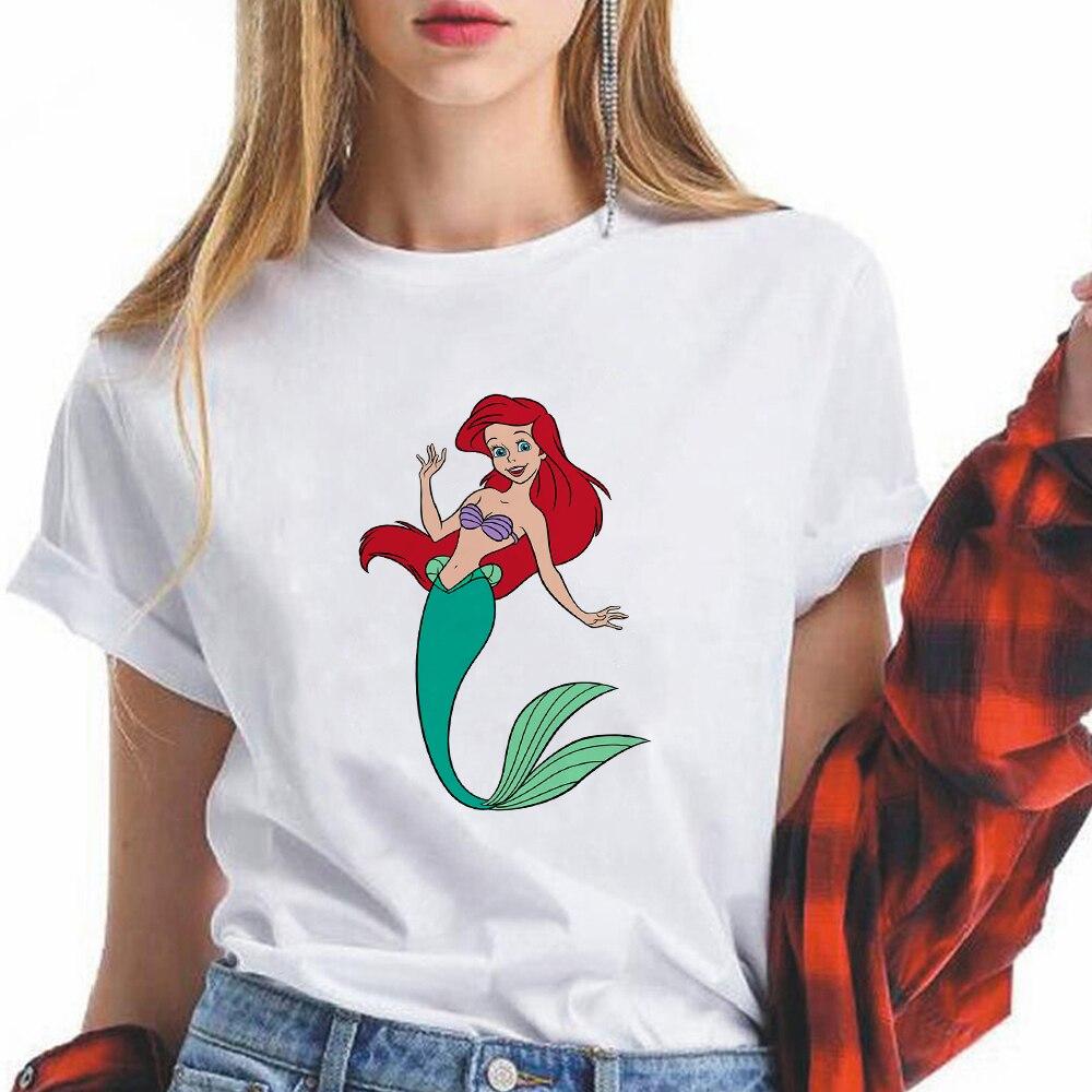 Shirt Princess Graphic White Female Tee 