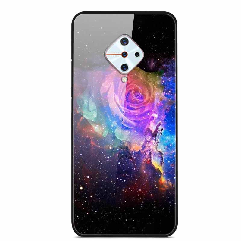 Tempered Glass Case For Vivo V17 Case Russia Glass Back Cover Soft Bumper For Vivo V17 Phone Cases V 17 Funda Y9s S1 Pro Coque