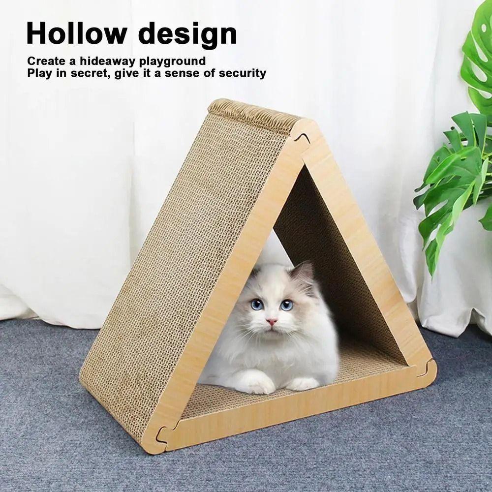 Triangular Cats Tower Scratcher Foldable Scratching Pads New Scratching Post Cat Pad