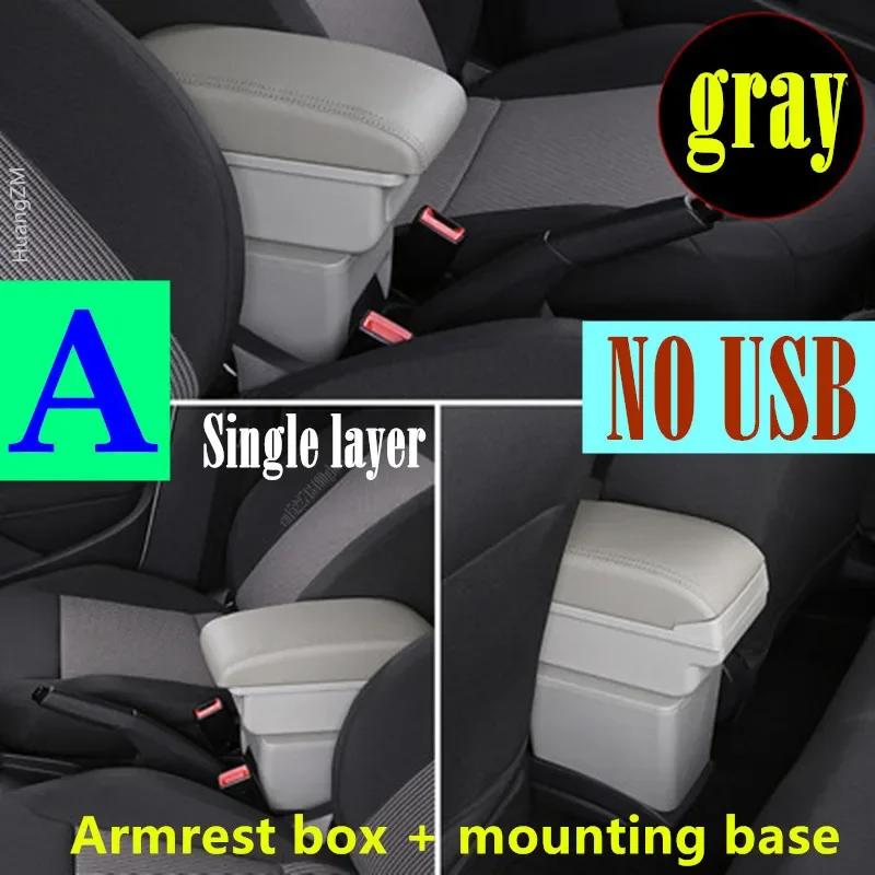 For Peugeot 206 Armrest box For Peugeot 206 207 CC Cabrio Armrest Box Central storage Box Retrofit Interior Car Accessories