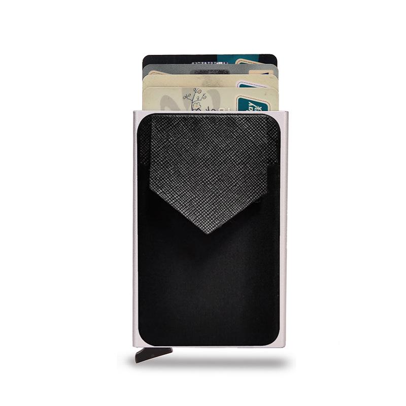 Men's RFID Metal Card Holder Wallet with Money Clip - Anti-Demagnetization, Multifunctional Design