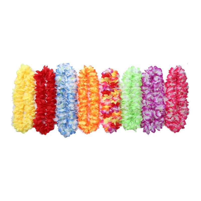 100CM Thickened Hawaiian Hula Dance Lei Necklace for Performance or Evening Party
