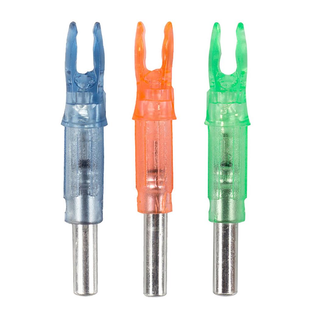 3Pcs/set LED Arrow Nocks Archerys Lighted Nocks Luminous Archerys Nocks Plastic Bow String Light Up Arrow Bow LED Nocks