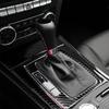 For Mercedes-Benz C-Class W204 2007-2013 Real Soft Carbon Fiber Center Console Gear Shift Panel Surround Cover Trim Kit Car Interior Accessories