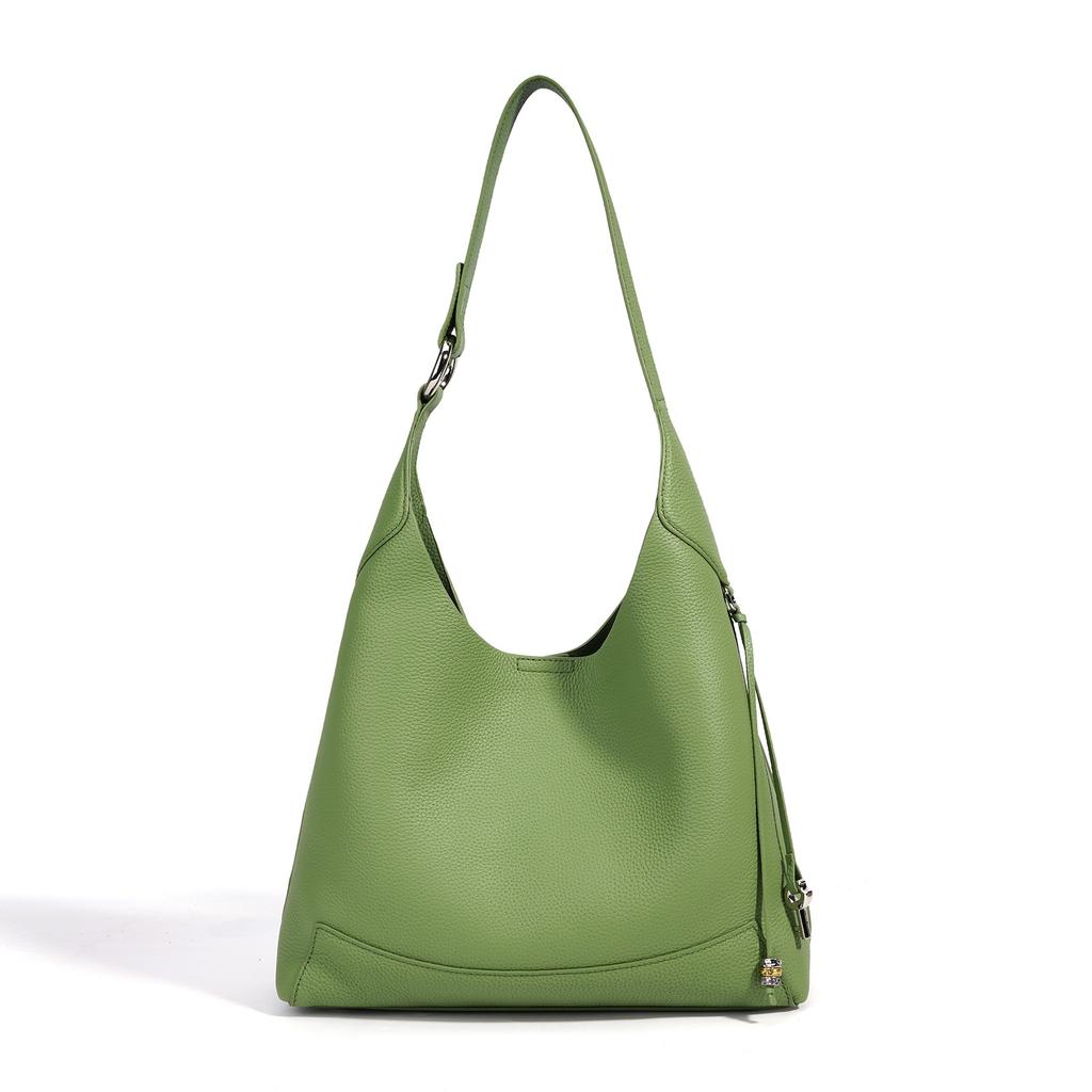 Exquisite new high-end commuter shoulder bag, simple bucket bag, casual large-capacity crossbody bag