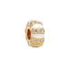 Sparking Gold Plated Charm Beads Dangle Original Snake Fit Copper Bracelet Necklace Beads For Diy Jewelry Women Gift
