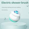 Electric Shower Brush Multi-Function Silicone Body Scrubber IP6 Waterproof Back Exfoliating Brush 5 Heads Foot Grinder