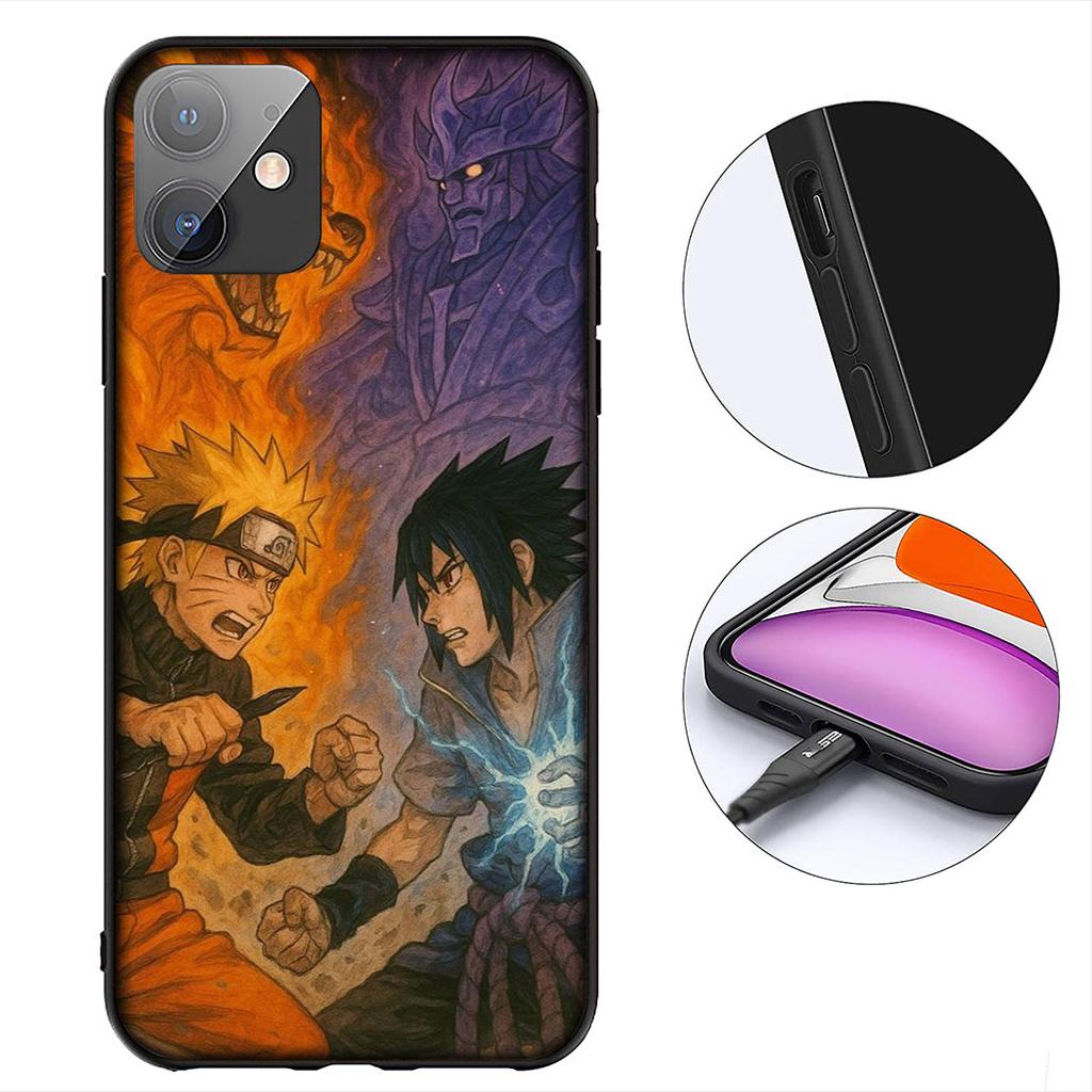 Wallpaper Narutos Uchiha Sasuke Phone Cover for Samsung Galaxy Note 20 9 10 S8 S10 Lite S9 Plus A54 A53 A21S S10E A17 Coque Case