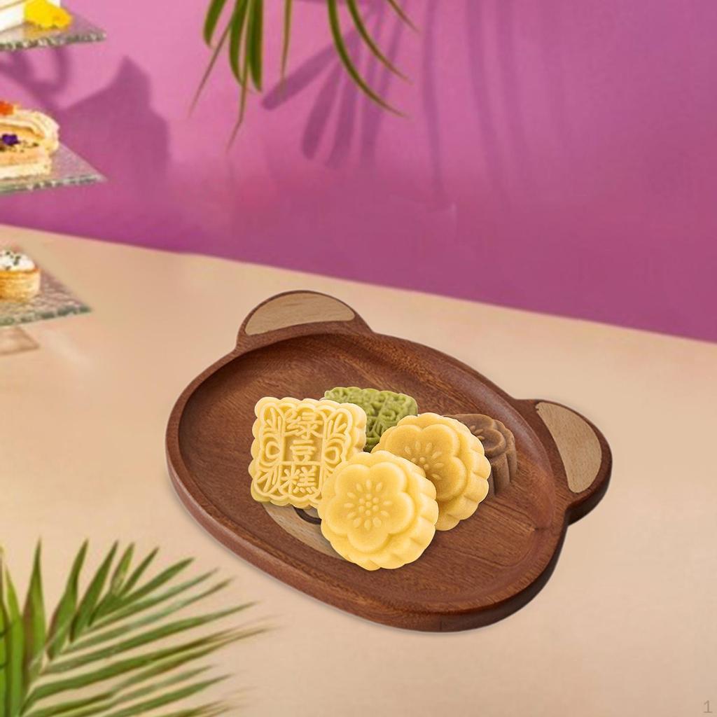 Bear Design Wooden Serving Tray for Food Display And Events
