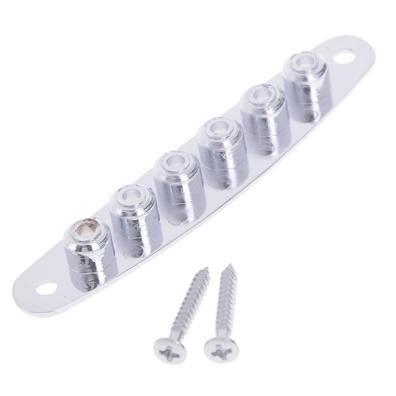 1 Stück Gitarrenbrücke String Thru Body Ferrule Buchse Platte Gitarrenzubehör