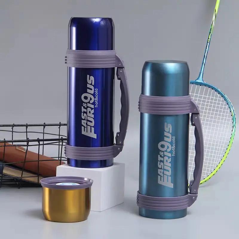 Bottiglia Termos 1.2L Grandi Borracce Termos Acciaio Inossidabile Isolata Tazza Termica da Viaggio Sport all'Aria Aperta Bottiglia d'Acqua Articoli per la Casa