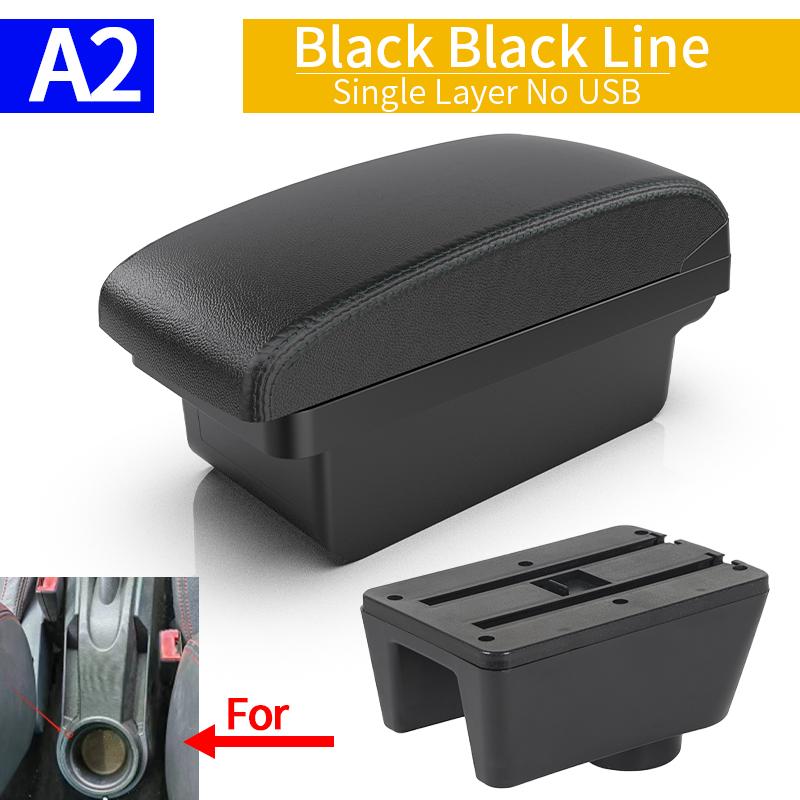 For Ibiza 6j Ibiza 6L Armrest Box For Seat Ibiza Car Armrest Central Storage Box Retrofit with USB Interior Car Accessories