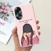 For Oppo A58 4G Back Cover Beauty Flower Girl Fashion Jelly Phone Case For Oppo A58 4G CPH2577 OppoA58 A 58 Coque Etui Soft TPU