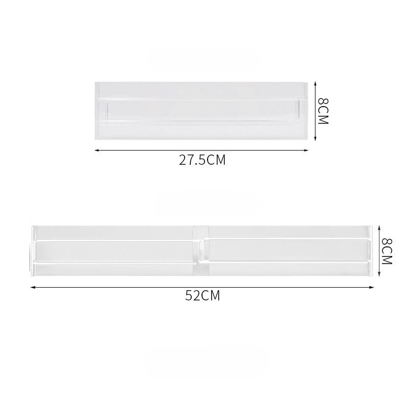 1pcs Drawer Storage Partition Board, Sorting Grid Board, Freely Extendable Plastic Partition, Underwear and Socks Classification