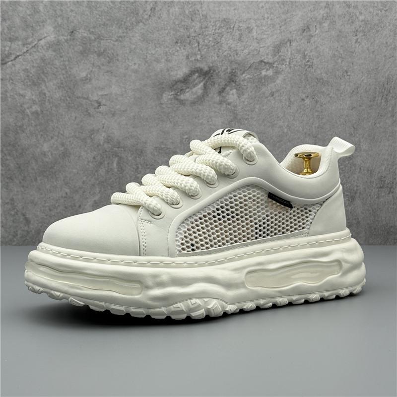 Fashion New Men's Designer Air Mesh Breathable Lace Up Platform Shoes Male Causal Flats Moccasins Walking Sneakers Zapatos Hombre