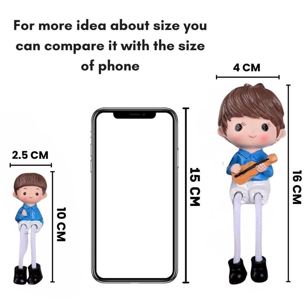 1 Set Hängende Beine Romantisches Paar Schauobjekt | Niedlicher Junge & Mädchen als Geschenk für Ihn/Sie, Muttertag, Heimdekoration, Wohnzimmer