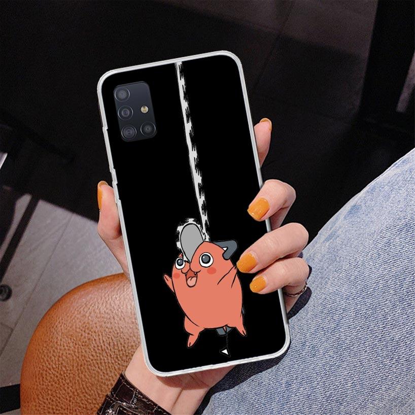 Chainsaw Cartoon Phone Case For Samsung Galaxy A52 A32 A22 A12 A51 A31 A50S A30S A20S A10S Note 20 Ultra 10 Plus S10 A72 A71 Gal