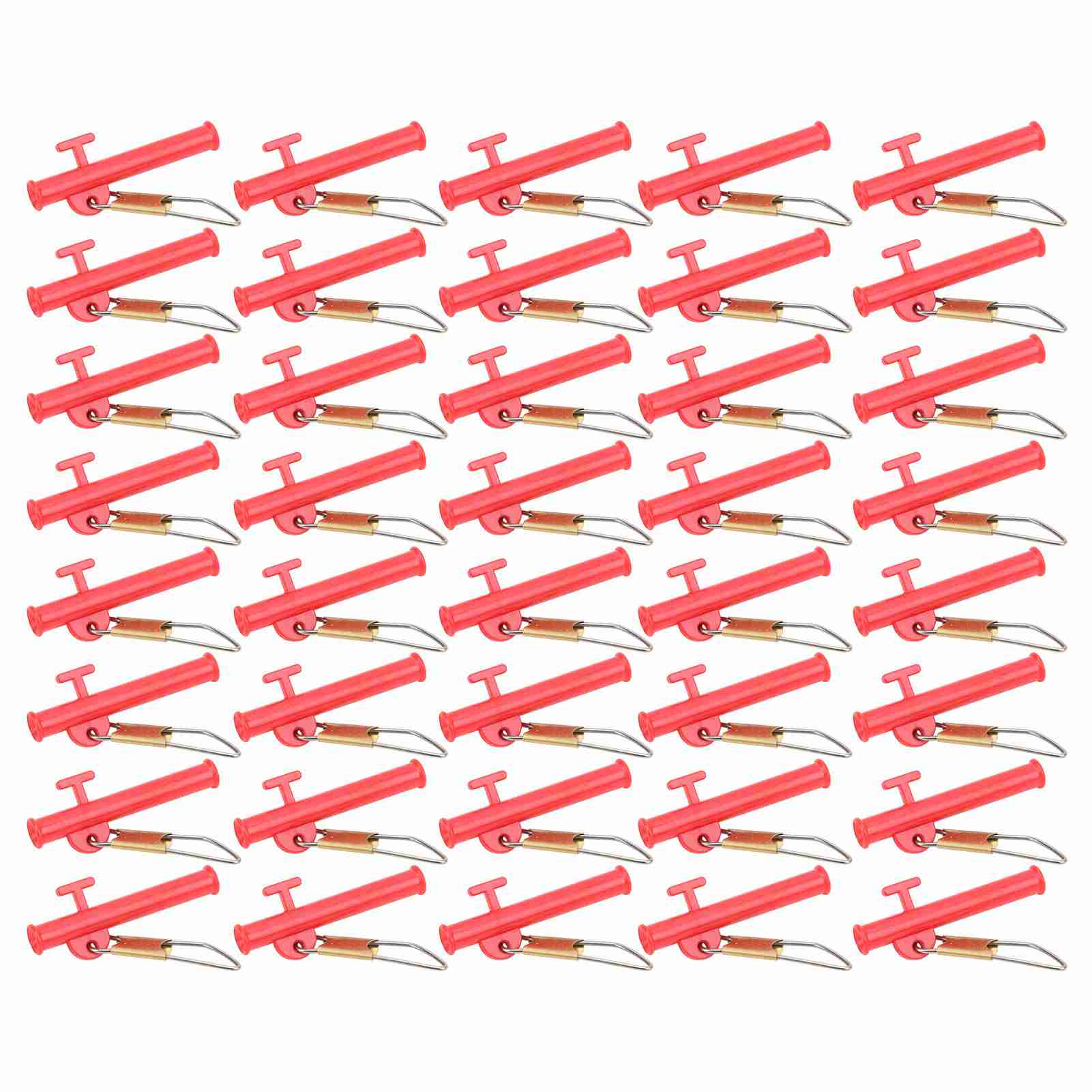 

4 пакета грузил для лески с металлическими застежками, АБС-зажимы-слайдеры, аксессуары для рыбалки на открытом воздухе Red