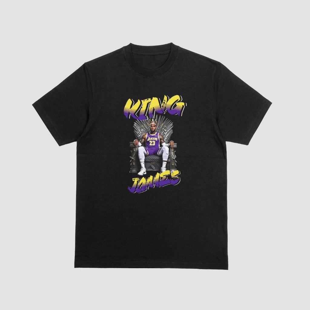 Lebron James LA Lakers King James T Shirt 4XL