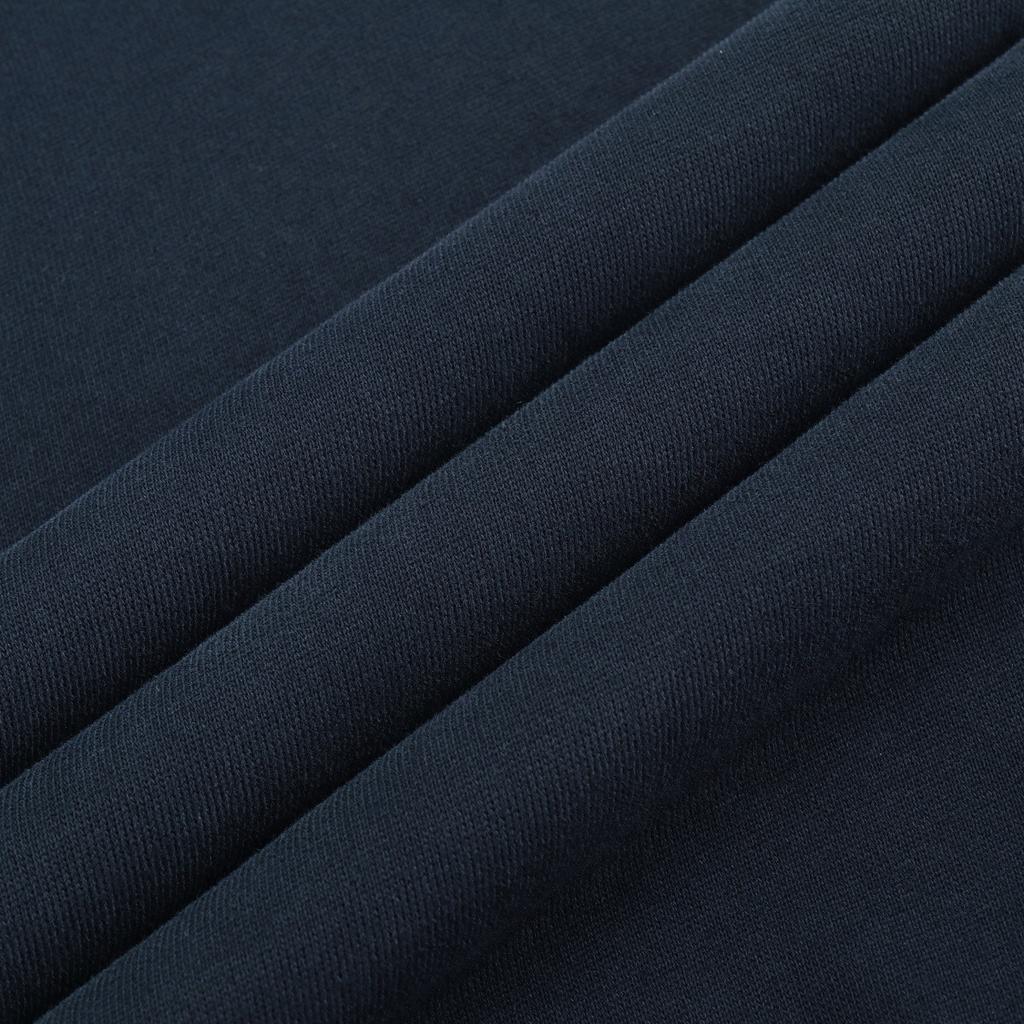 Emporio Armani FW23 Solid Color Logo Hooded Long Sleeve Sweatshirt Men Sweatshirt Navy-Blue 6R1ME4-1JWPZ-09S6