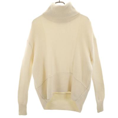 Long Sleeve Turtleneck Sweater S Ivory Knit Men's Used