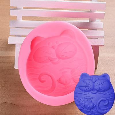 3D Silikon Sabun Kalıbı Kendin Yap Yeni Kedi Balığı El Sanatları Silikon Sabun Kalıbı El Sanatları Kalıbı Kendin Yap El Yapımı Mum Kalıbı