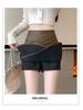 Women's A-Line Plus Size High Waist PU Leather Skirt – Korean Style, Irregular Hem, Anti-Exposure, Hip-Hugging for Autumn