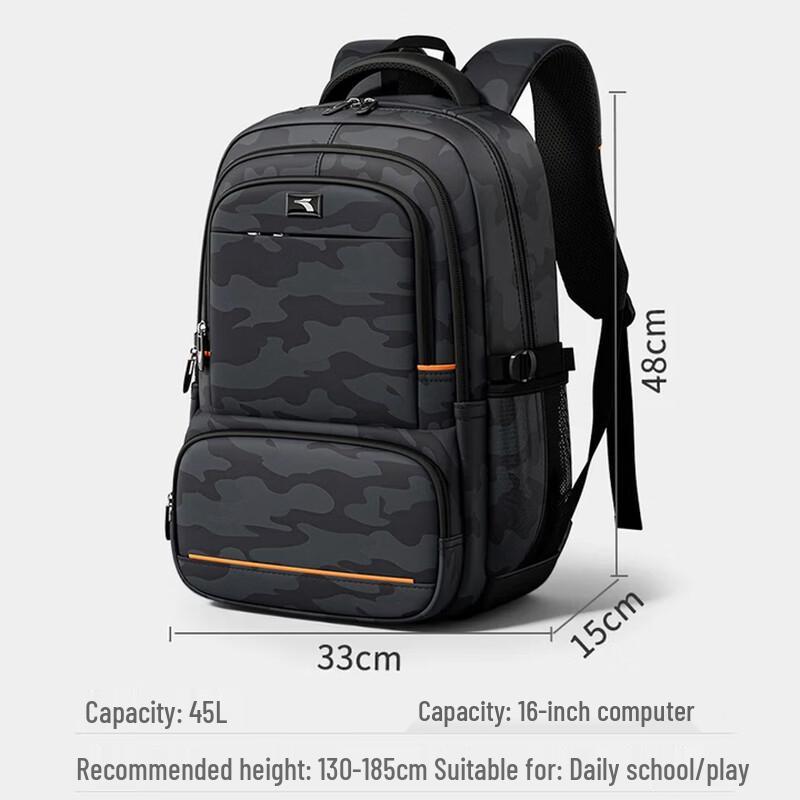 361° Rucksack mit großem Fassungsvermögen, wasserabweisend, für Schule & Reisen