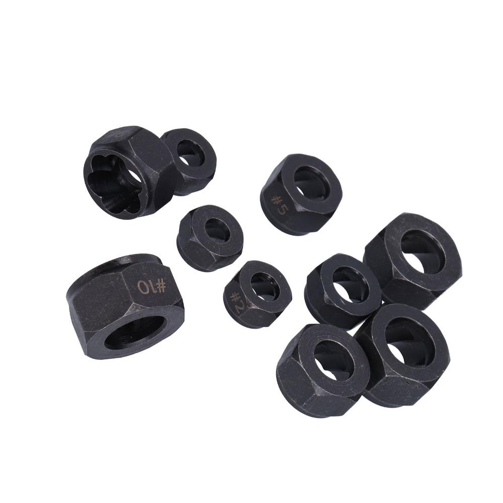 10 PCS Impact Bolt Remover Set 9-19mm Socket Wrenches Tool Nut Remover Set  Industrial Disassembling