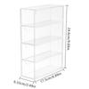 4-Layer Plastic Drawer Storage Box Transparent Dustproof Glasses Storage Rack
