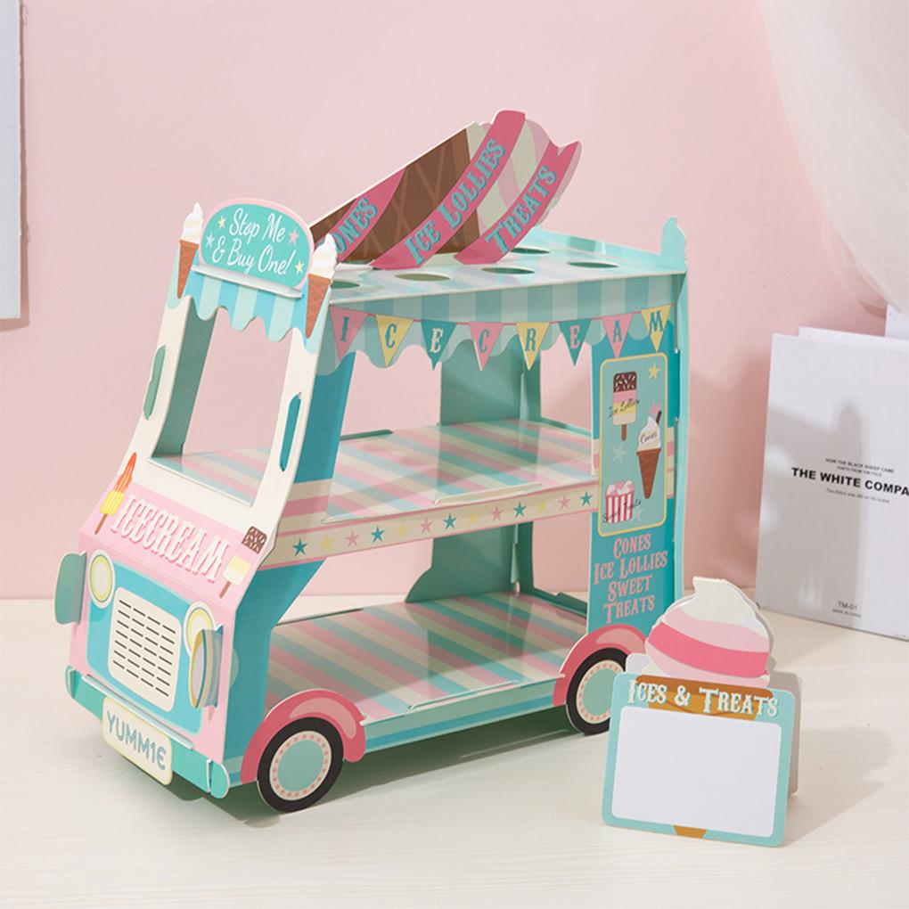 Sweet Ice Cream Display Stand Safe And Reusable Suitable For Various Occasions Cupcake Stand Holder