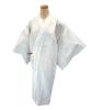 [Kyoto Usagido] Summer Ready-Made Nagajuban (Undergarment for Kimono), Washable, Ro (thin silk fabric), White, j-152, Size M, with attached collar.